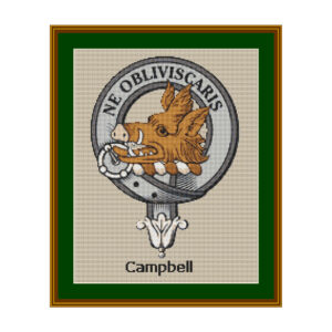 Campbell Scottish Clan Cross Stitch Pattern