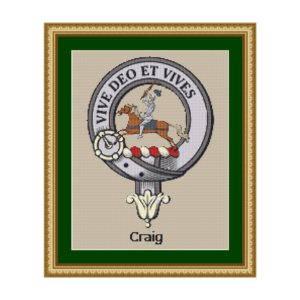 Craig Clan Cross Stitch Crest