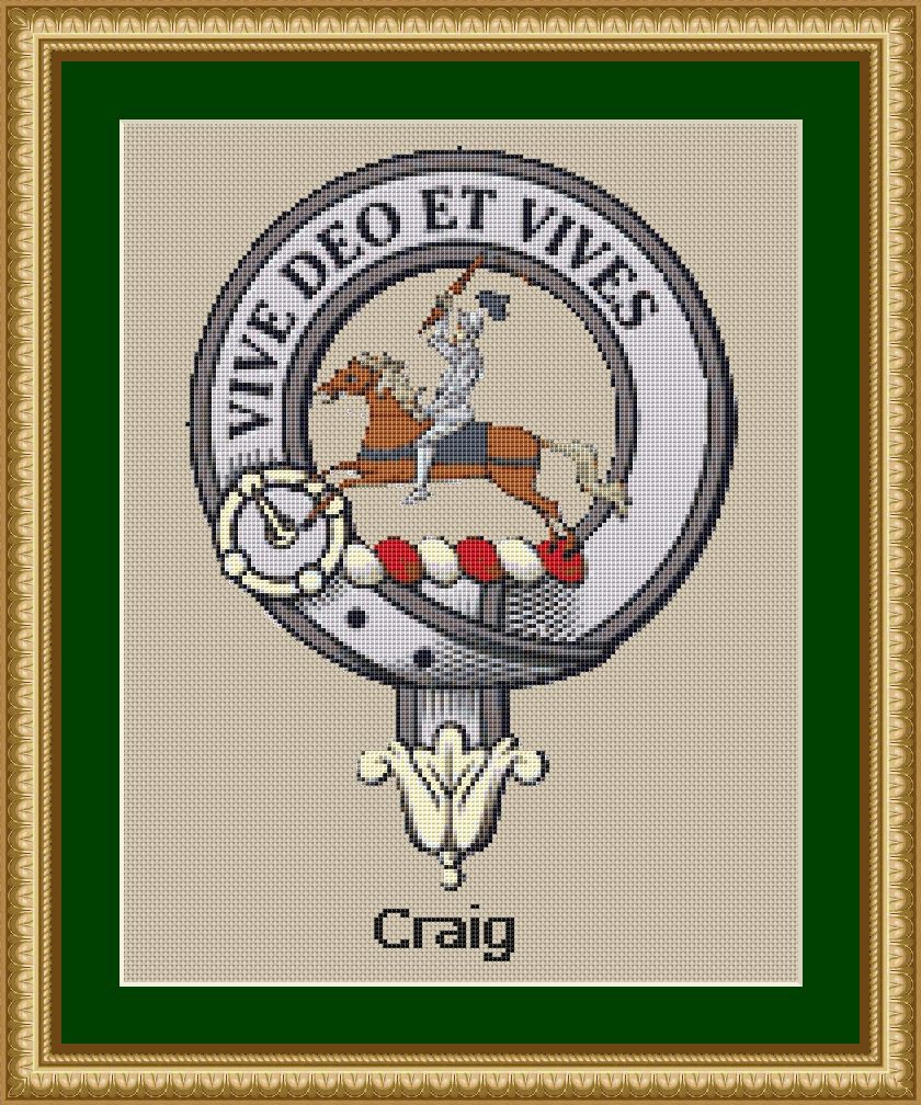 Craig Scottish Clan Cross Stitch Pattern - Download - Image 4