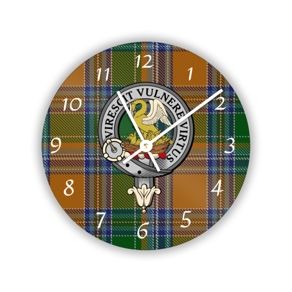 Stewart Clan wall clock