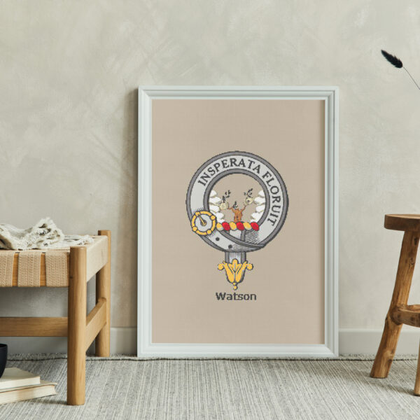 Watson Clan Crest Cross Stitch Pattern - Image 2