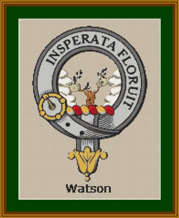 Watson Clan Crest Cross Stitch Pattern - Image 3