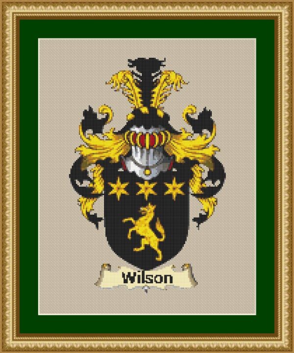 Wilson Family Coat of Arms Cross Stitch Pattern - Image 3