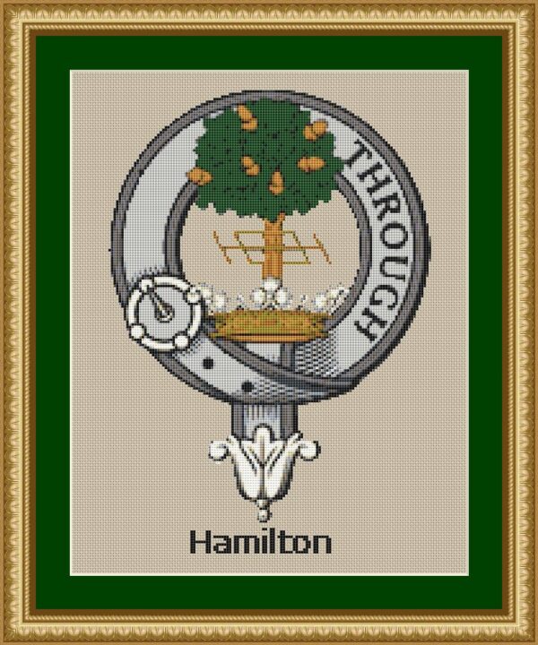 Hamilton Clan Crest Cross Stitch Pattern - Image 3