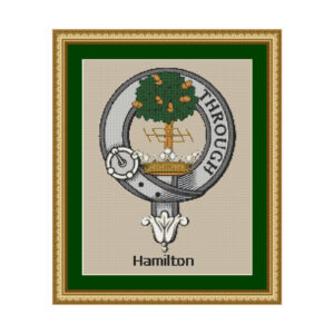 Hamilton Clan Crest Cross Stitch