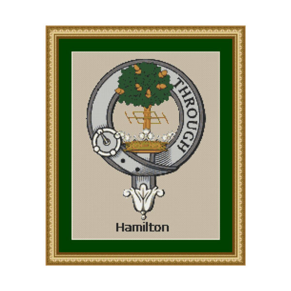 Hamilton Clan Crest Cross Stitch