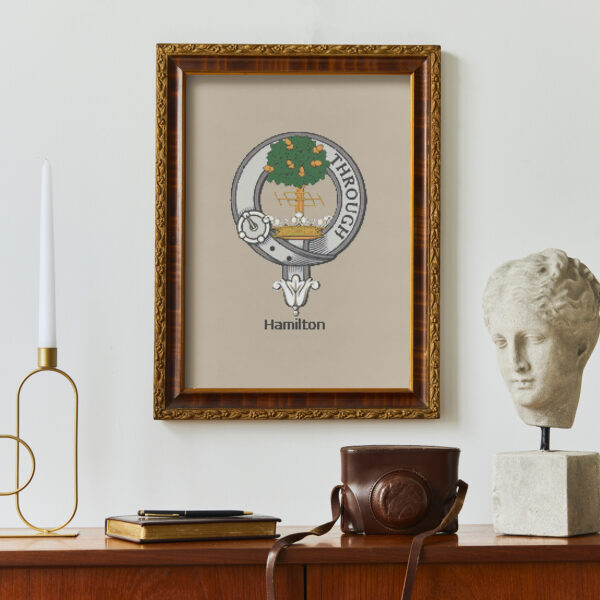 Hamilton Clan Crest Cross Stitch Pattern - Image 2