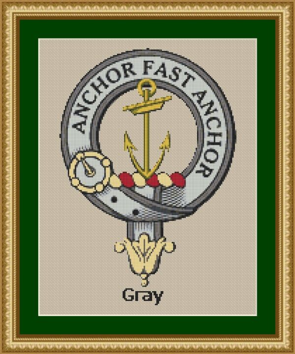 Gray Scottish Clan Cross Stitch Pattern - Download - Image 5