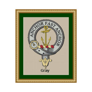 Gray Clan Crest - Cross Stitch