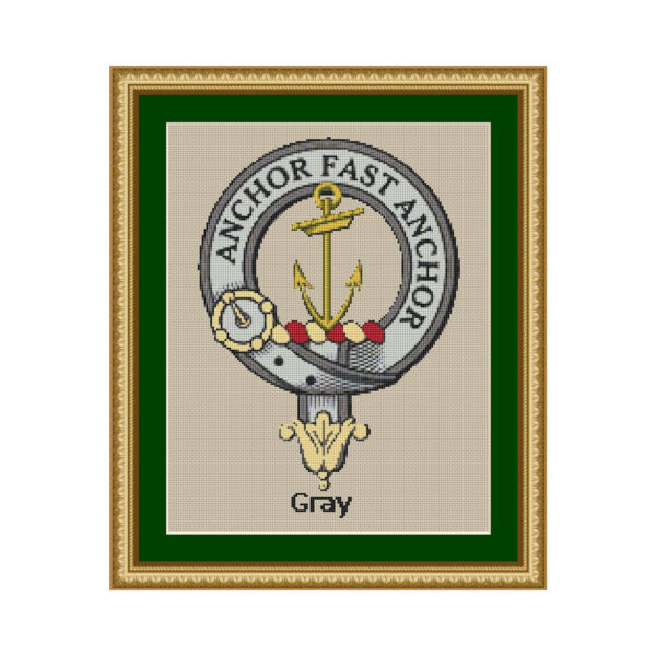 Gray Clan Crest - Cross Stitch