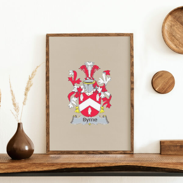 Byrne or O'Byrne Family Coat of Arms Cross Stitch Pattern - Image 3