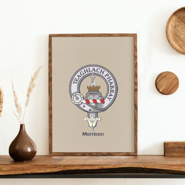 Morrison Scottish Clan Crest Cross Stitch Pattern - Image 3