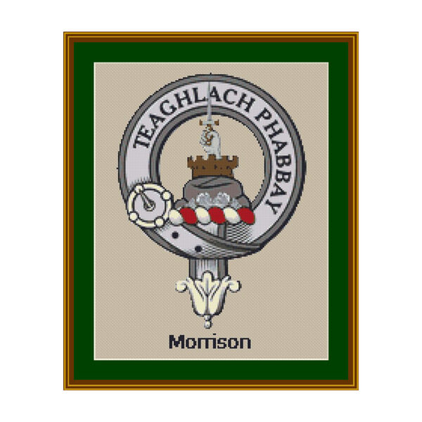 Morrison Scottish Clan Crest Cross Stitch Pattern