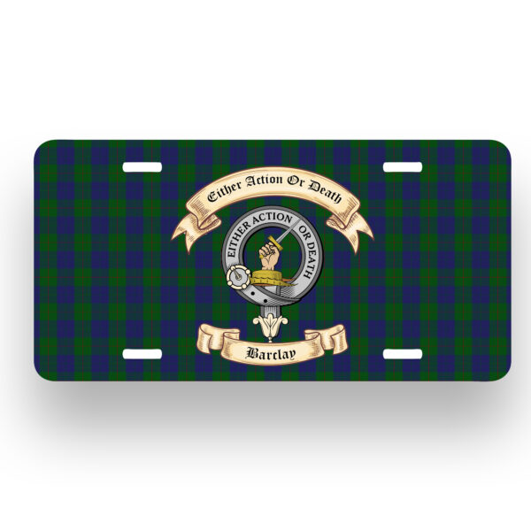 Barclay Scottish clan license plate