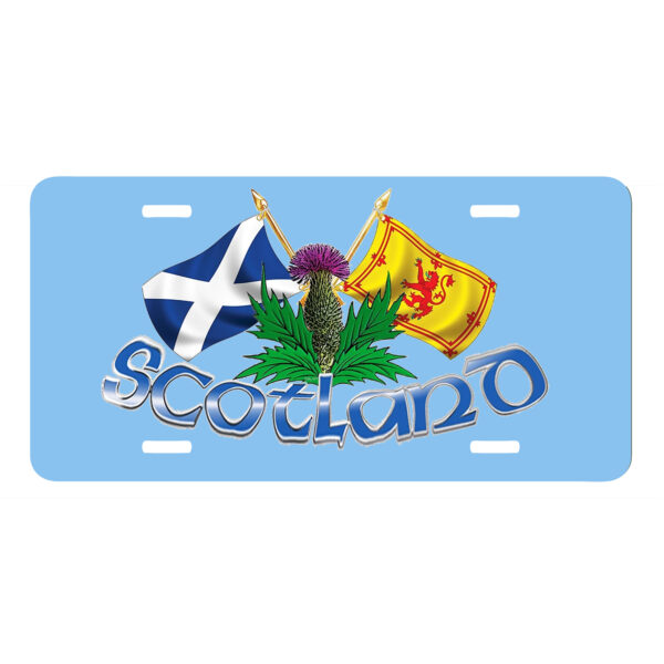 Scottish Flag License Plate