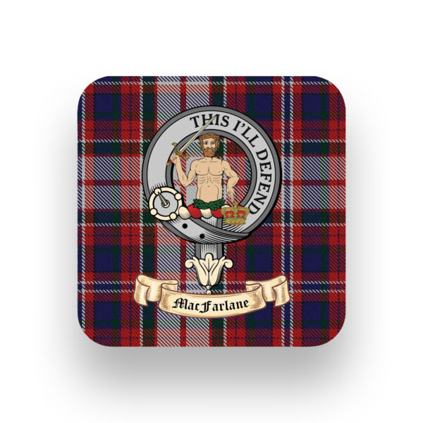 MacFarlane Scottish Clan Coaster Gift Set - Set of four - Image 2