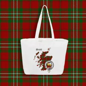 Scottish Scott Tartan Tote Bag