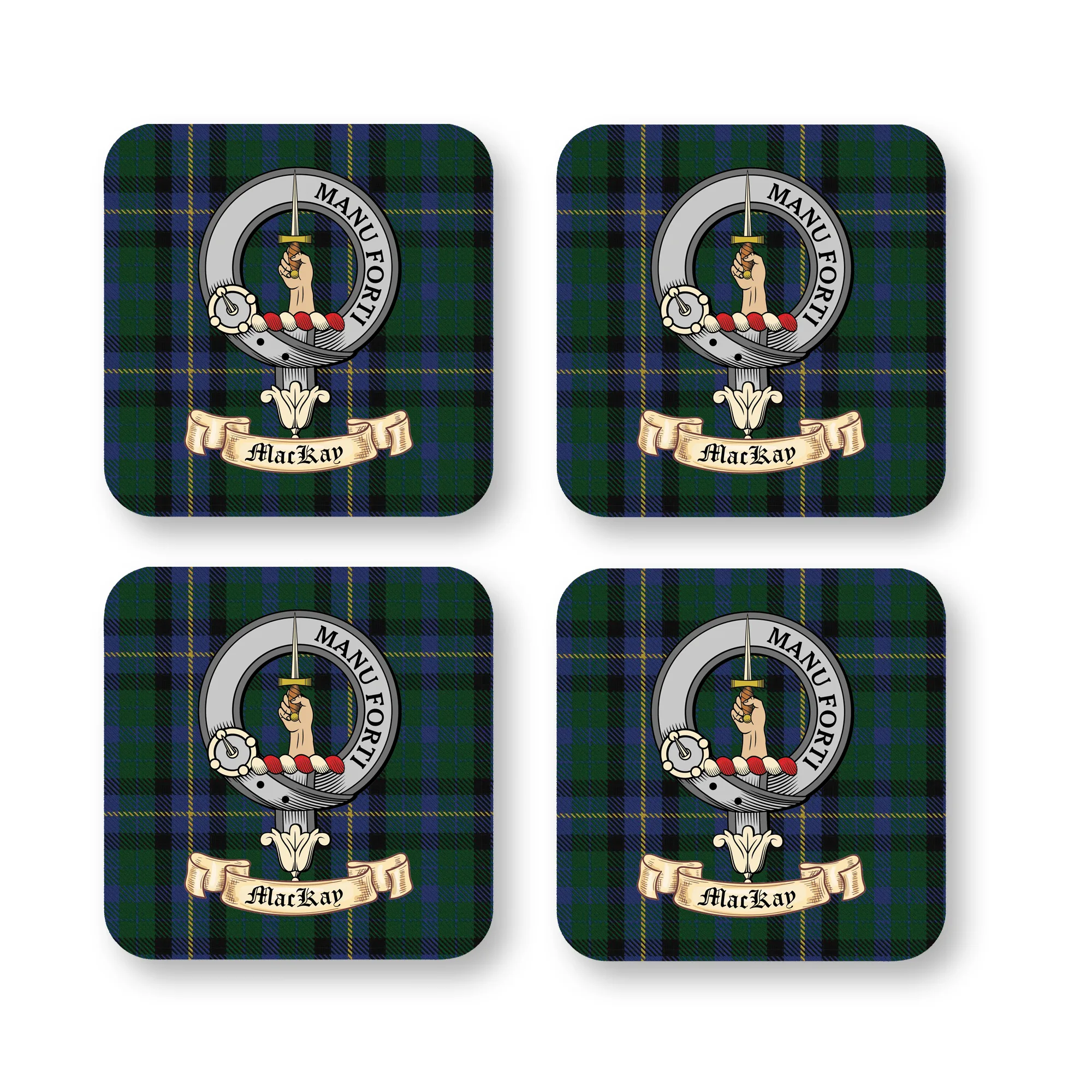 Mackay Clan Coaster Set