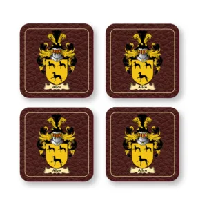 Allen Coat of Arms Coaster Set