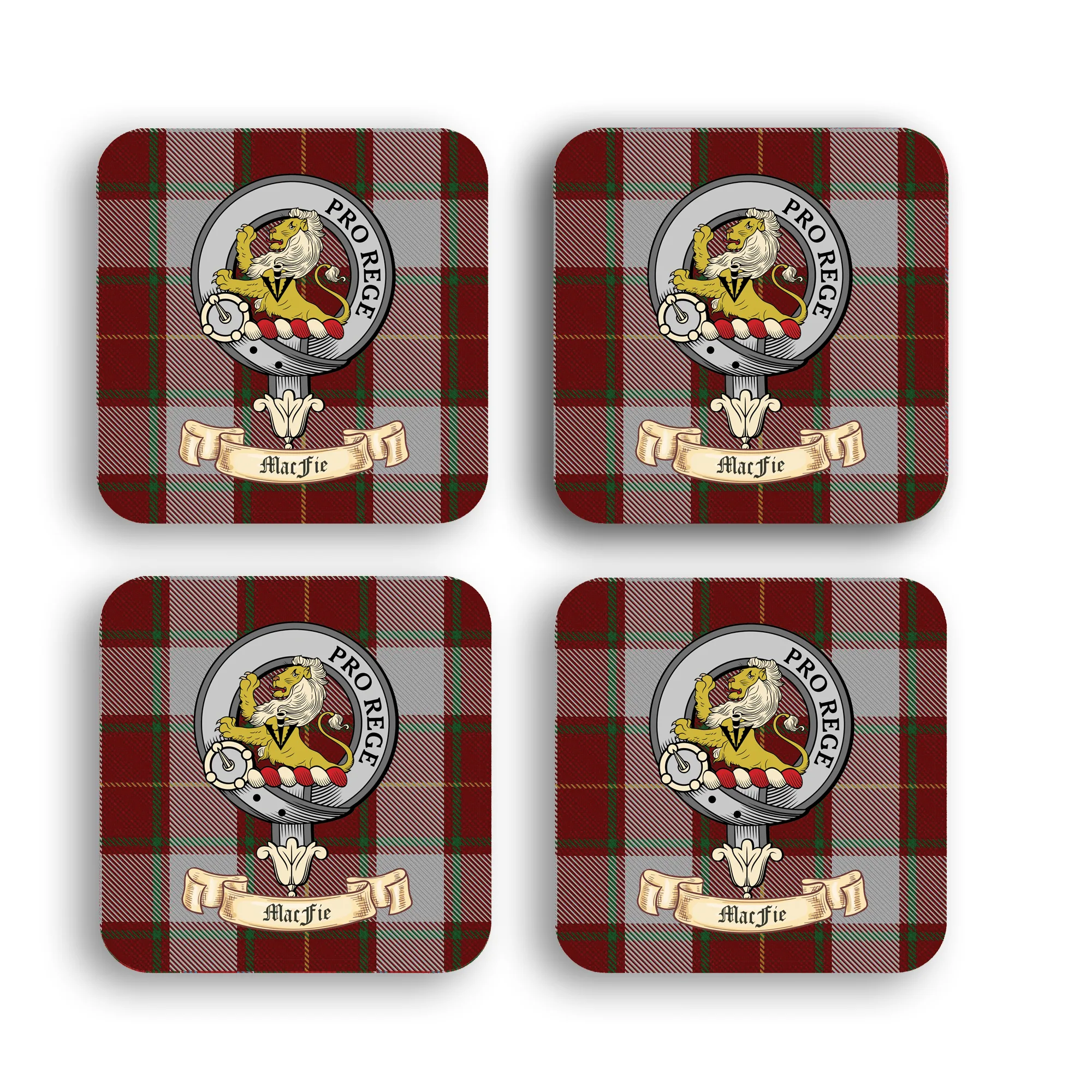 MacFie Clan Coaster Set