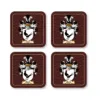 Moore Coat of Arms Coaster Set