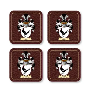 Moore Coat of Arms Coaster Set