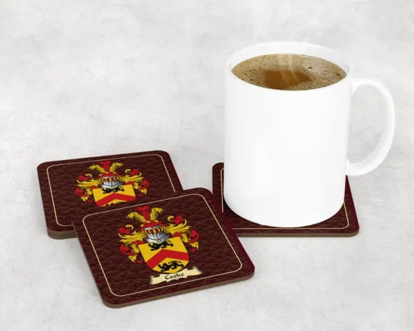 Cooke Coat of Arms Coaster Set