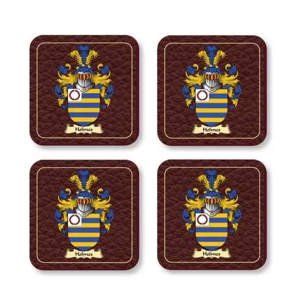 Holmes Coat of Arms Coaster Set