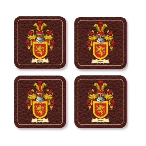 Jones Coat of Arms Coaster Set