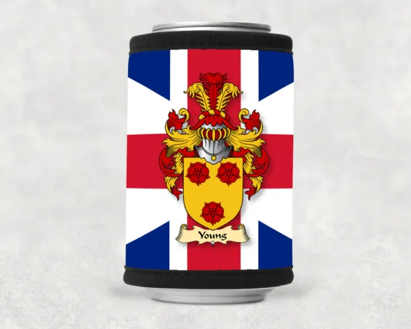 Young Coat of Arms Beverage Can Wrap