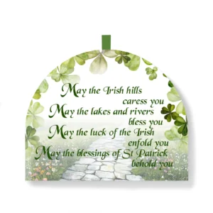 Irish Tea Cozy with Irish Blessing - "May The Irish Hill Caress You"